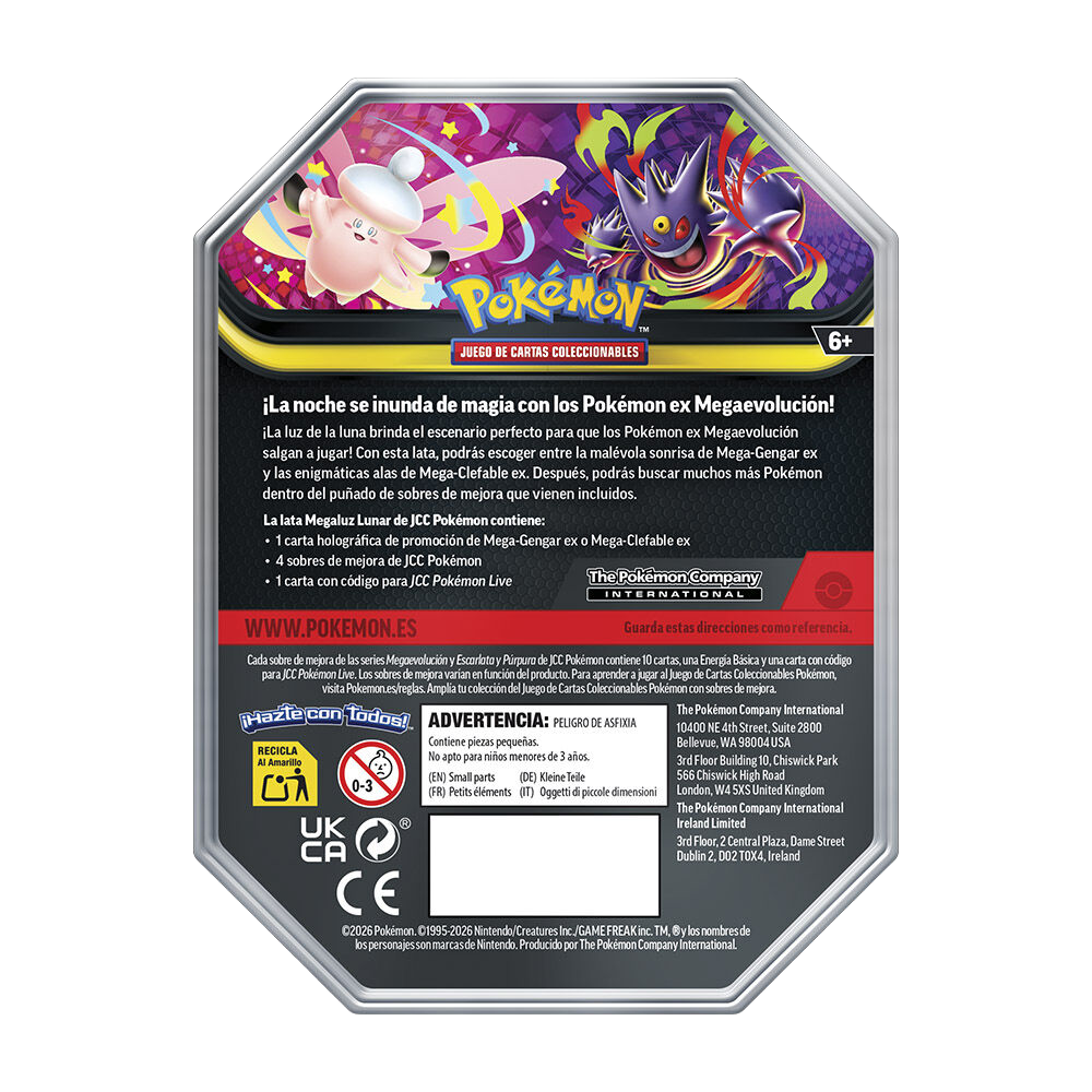 Lata Metálica Pokémon Summer Mega Clefable ex (Español)