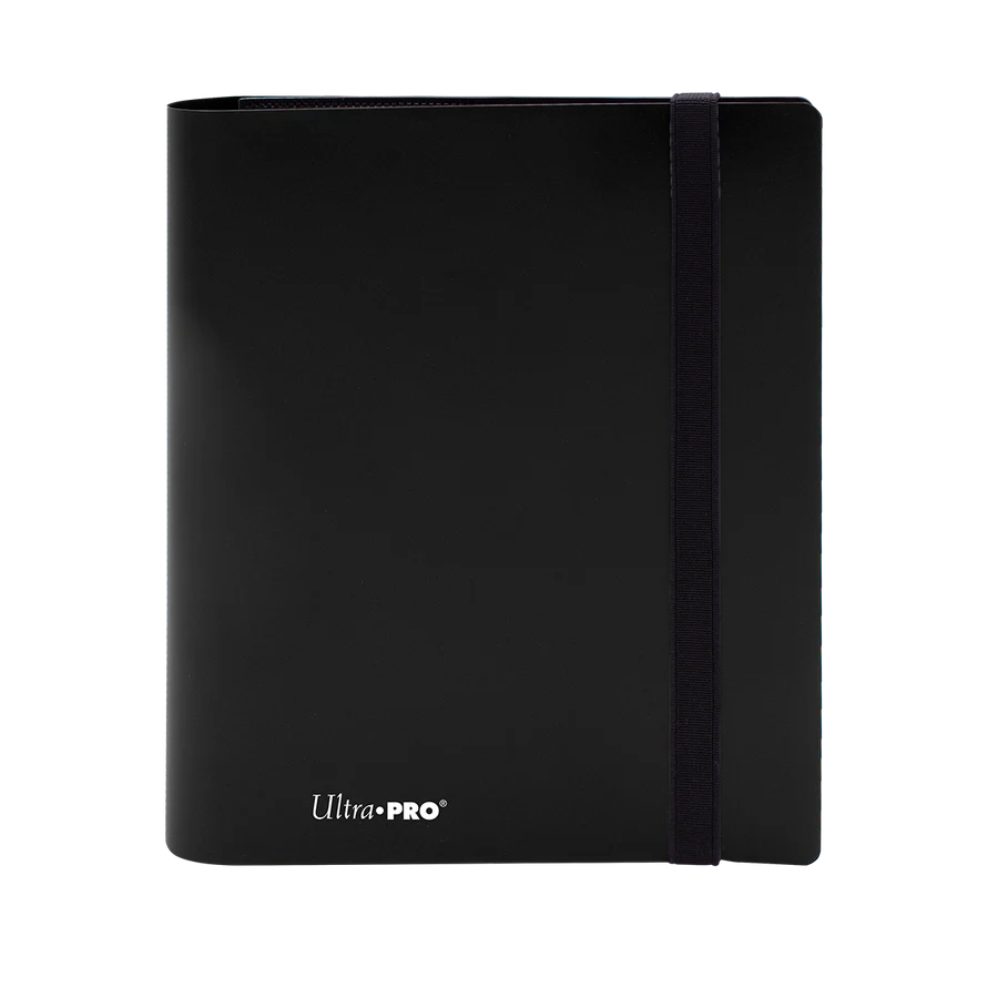 Binder Ultra Pro 4 bolsillos negro para colección TCG.