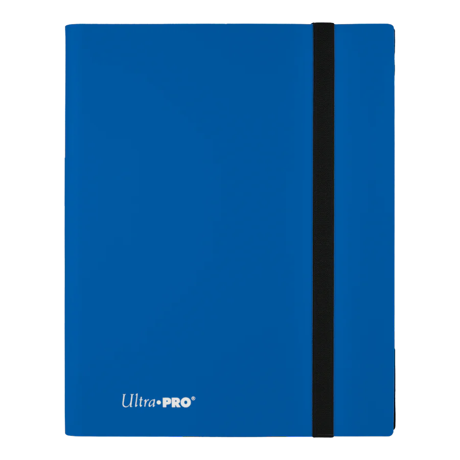 Binder Ultra Pro 9 bolsillos azul para colección TCG.
