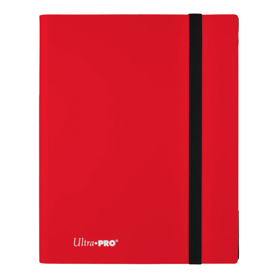 Binder Ultra Pro 9 bolsillos rojo para colección TCG.