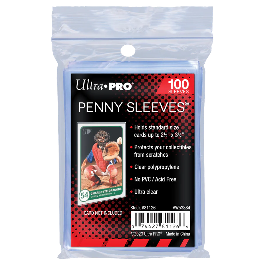 Penny Sleeves Ultra Pro transparentes para cartas Pokémon y TCG en Canarias