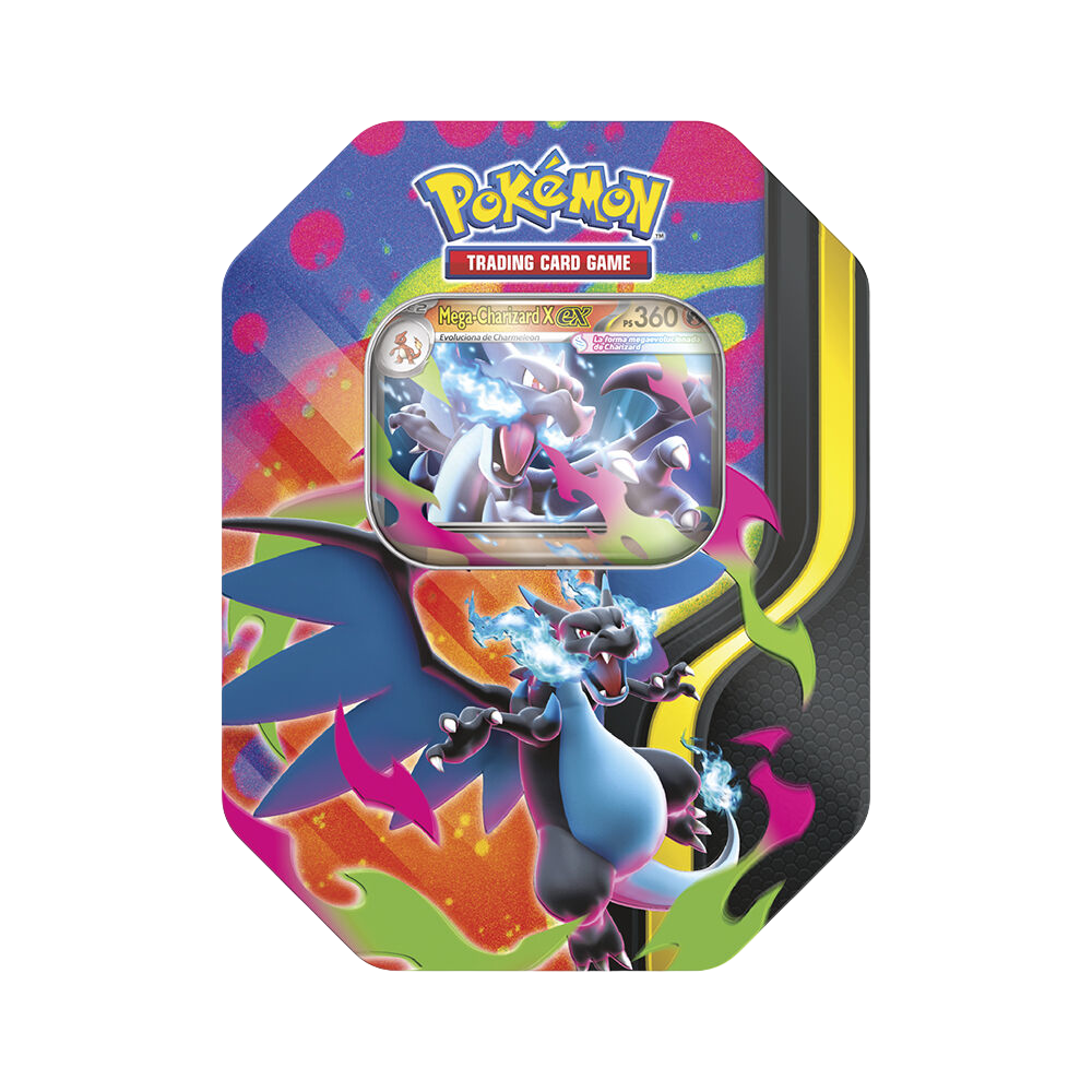 Lata Metálica Pokémon Spring Mega Charizard X ex (Español)